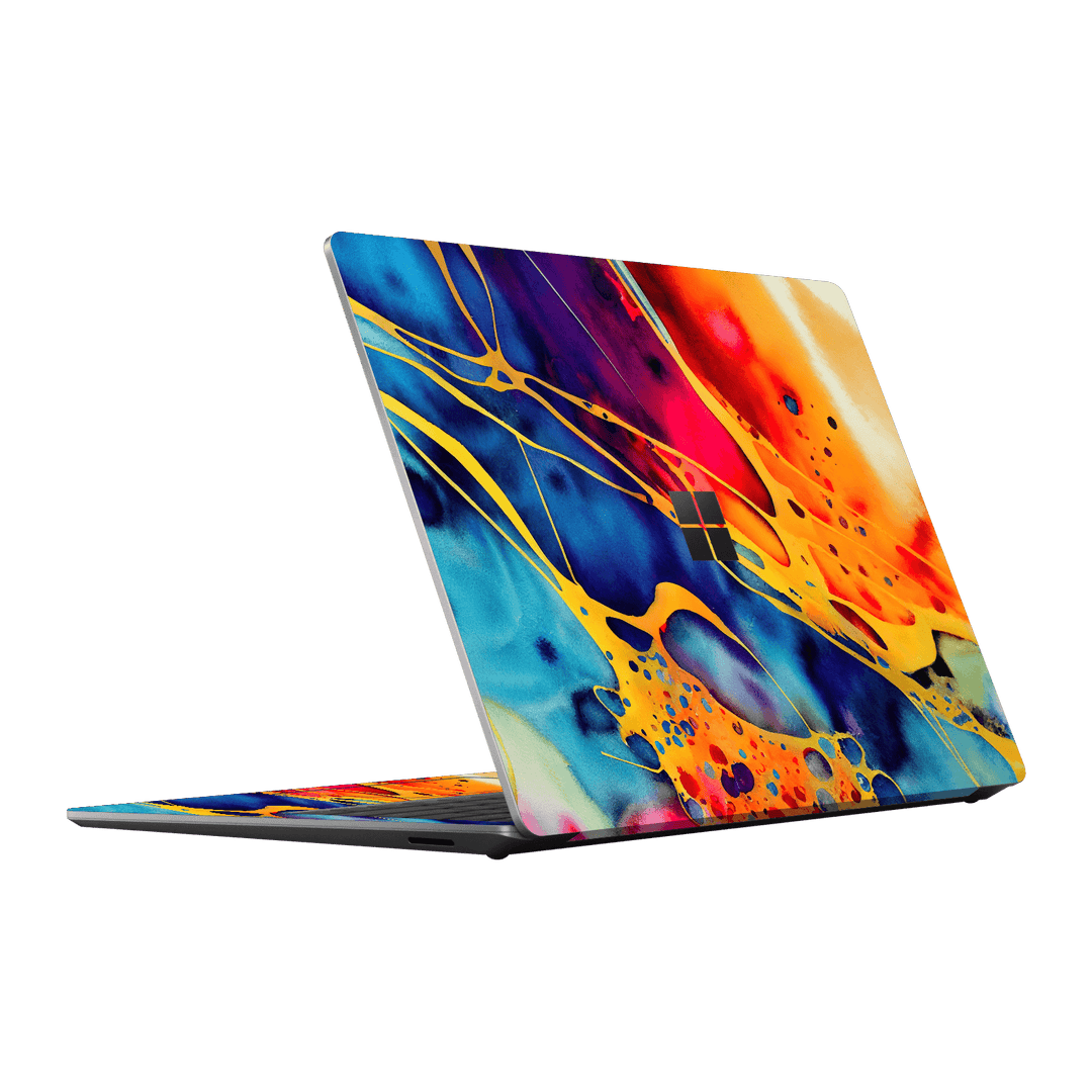 Microsoft Surface Laptop Go 3 Print Printed Custom SIGNATURE Five Senses Art Colours Colors Colorful Colourful Skin Wrap Sticker Decal Cover Protector by EasySkinz | EasySkinz.com