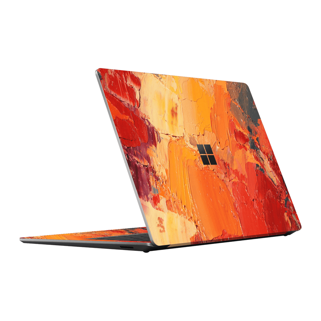 Microsoft Surface Laptop Go 3 Print Printed Custom SIGNATURE Sunset in Oia Painting Skin Wrap Sticker Decal Cover Protector by EasySkinz | EasySkinz.com