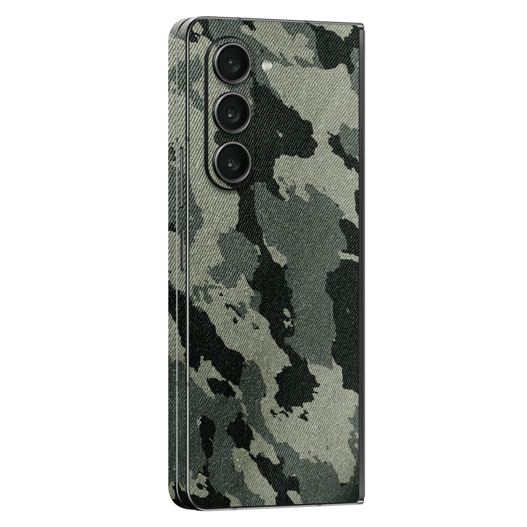 Samsung Galaxy Z Fold 5 (2023) Print Printed Custom SIGNATURE Hidden in The Forest Camouflage Pattern Skin Wrap Sticker Decal Cover Protector by EasySkinz | EasySkinz.com
