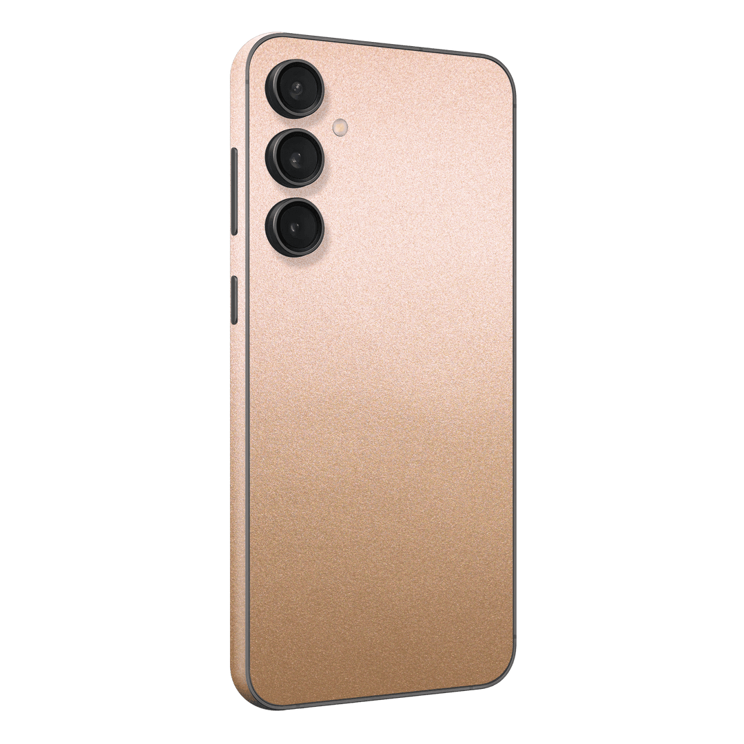 Samsung Galaxy S23 (FE) Luxuria Rose Gold Metallic 3D Textured Skin Wrap Sticker Decal Cover Protector by EasySkinz | EasySkinz.com