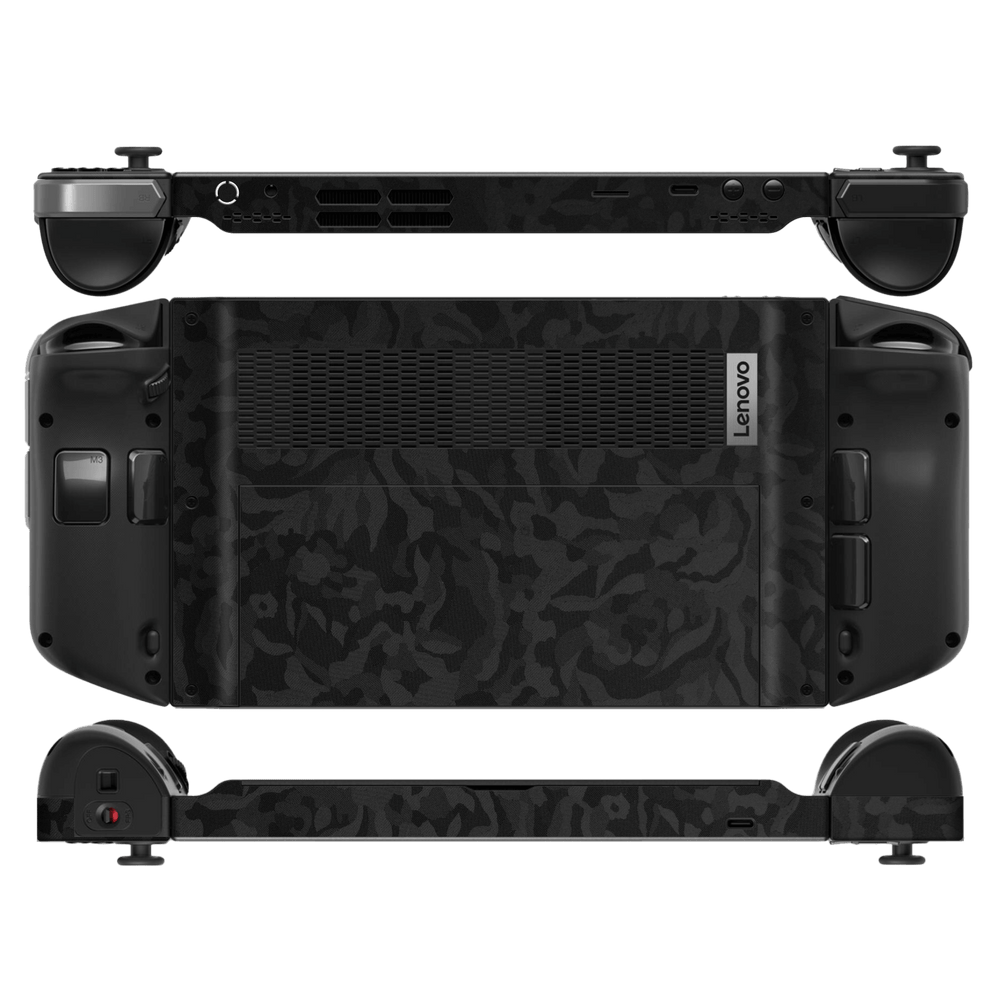 Lenovo Legion Go Luxuria Black 3D Textured Camo Camouflage Skin Wrap Sticker Decal Cover Protector by EasySkinz | EasySkinz.com