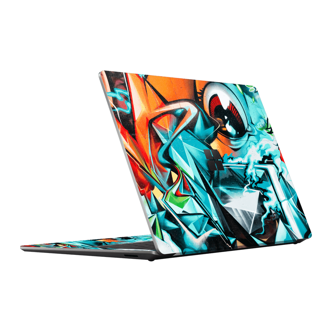 Microsoft Surface Laptop 5, 13.5” Print Printed Custom SIGNATURE Urban Blue Orange Street Art Skin Wrap Sticker Decal Cover Protector by EasySkinz | EasySkinz.com