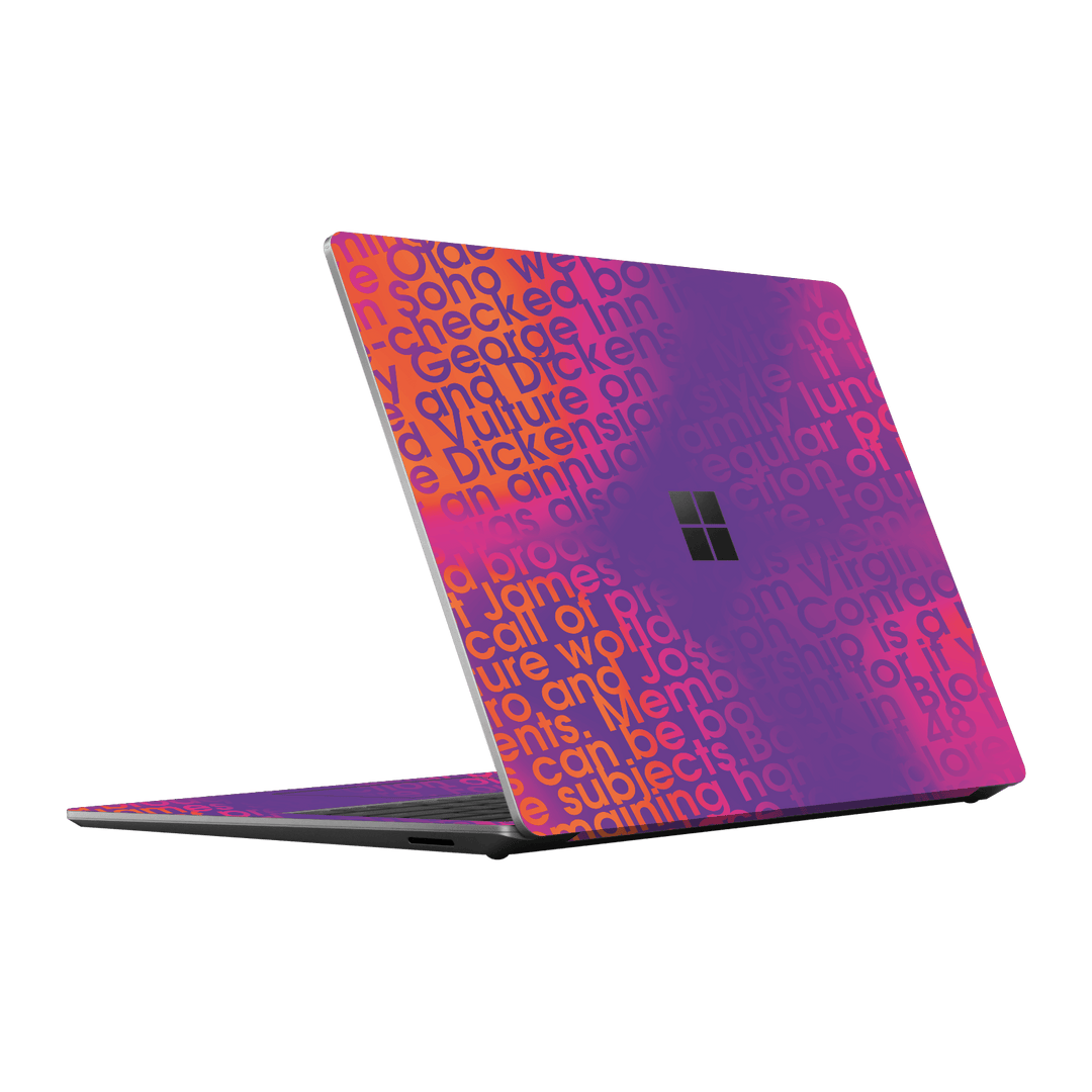 Surface Laptop 5, 13.5” Print Printed Custom SIGNATURE Inferno Swirl Gradient Skin Wrap Sticker Decal Cover Protector by QSKINZ | QSKINZ.COM