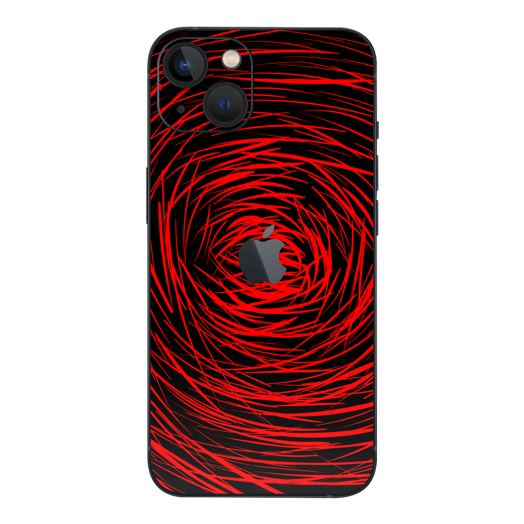 iPhone 14 Plus Print Printed Custom SIGNATURE Quasar Red Mesh Skin Wrap Sticker Decal Cover Protector by QSKINZ | QSKINZ.COM