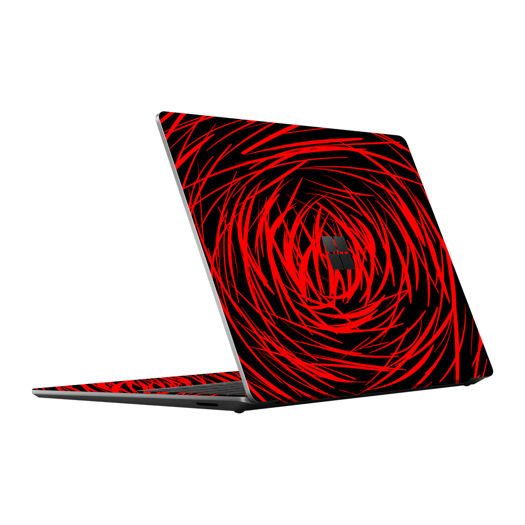 Surface Laptop 5, 13.5” Print Printed Custom SIGNATURE Quasar Red Mesh Skin Wrap Sticker Decal Cover Protector by QSKINZ | QSKINZ.COM