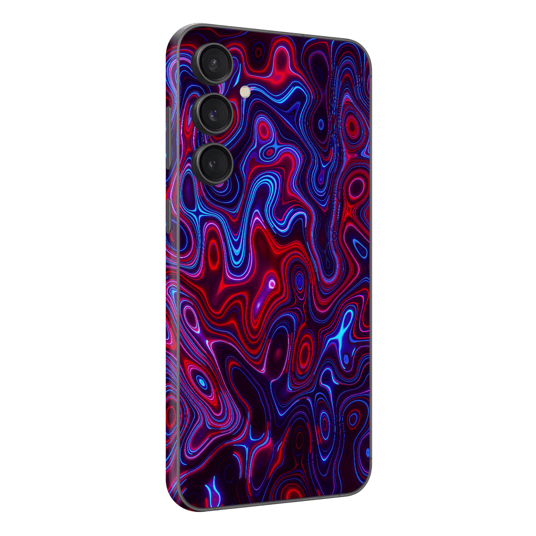 Samsung Galaxy S23 (FE) Print Printed Custom SIGNATURE Flux Fusion Purple Neon Skin Wrap Sticker Decal Cover Protector by QSKINZ | QSKINZ.COM