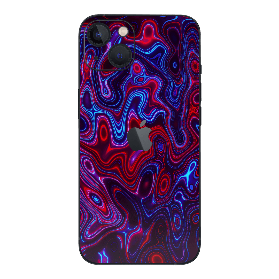 iPhone 15 Print Printed Custom SIGNATURE Flux Fusion Purple Neon Skin Wrap Sticker Decal Cover Protector by QSKINZ | QSKINZ.COM