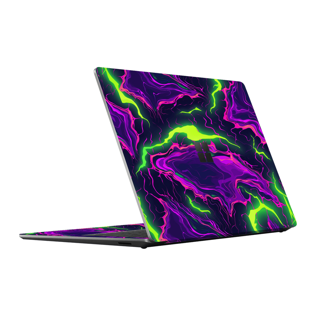 Surface Laptop 5, 15" Print Printed Custom SIGNATURE Twisterra Twist Neon Purple Yellow Green Anime Skin Wrap Sticker Decal Cover Protector by QSKINZ | QSKINZ.COM