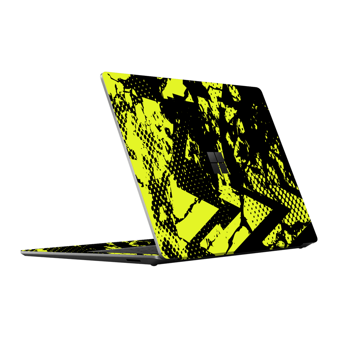 Surface Laptop 5, 13.5” Print Printed Custom SIGNATURE Grunge Yellow Green Trace Skin Wrap Sticker Decal Cover Protector by QSKINZ | QSKINZ.COM