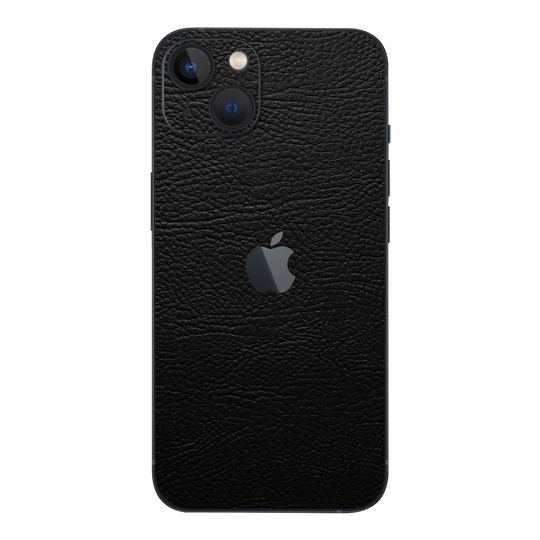 iPhone 15 Plus LUXURIA RIDERS Black LEATHER Textured Skin - Premium Protective Skin Wrap Sticker Decal Cover by QSKINZ | Qskinz.com