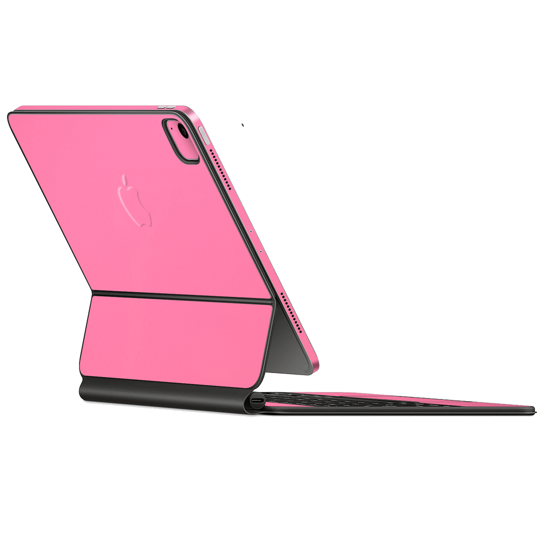 Magic Keyboard for iPad PRO 12.9" (2022, M2) Gloss Glossy Hot Pink Skin Wrap Sticker Decal Cover Protector by EasySkinz | EasySkinz.com
