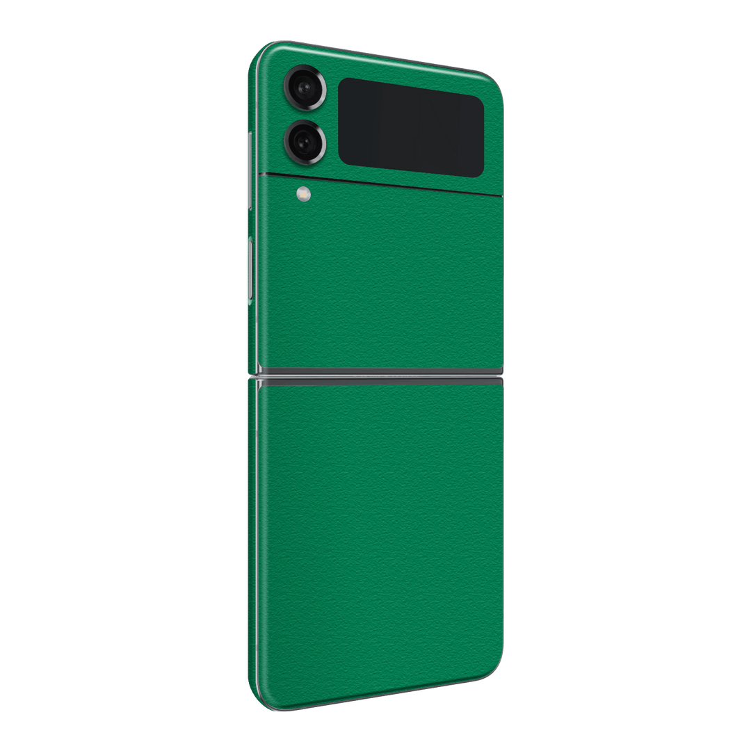 Samsung Galaxy Z Flip 4 (2022) Luxuria Veronese Green 3D Textured Skin Wrap Sticker Decal Cover Protector by EasySkinz | EasySkinz.com
