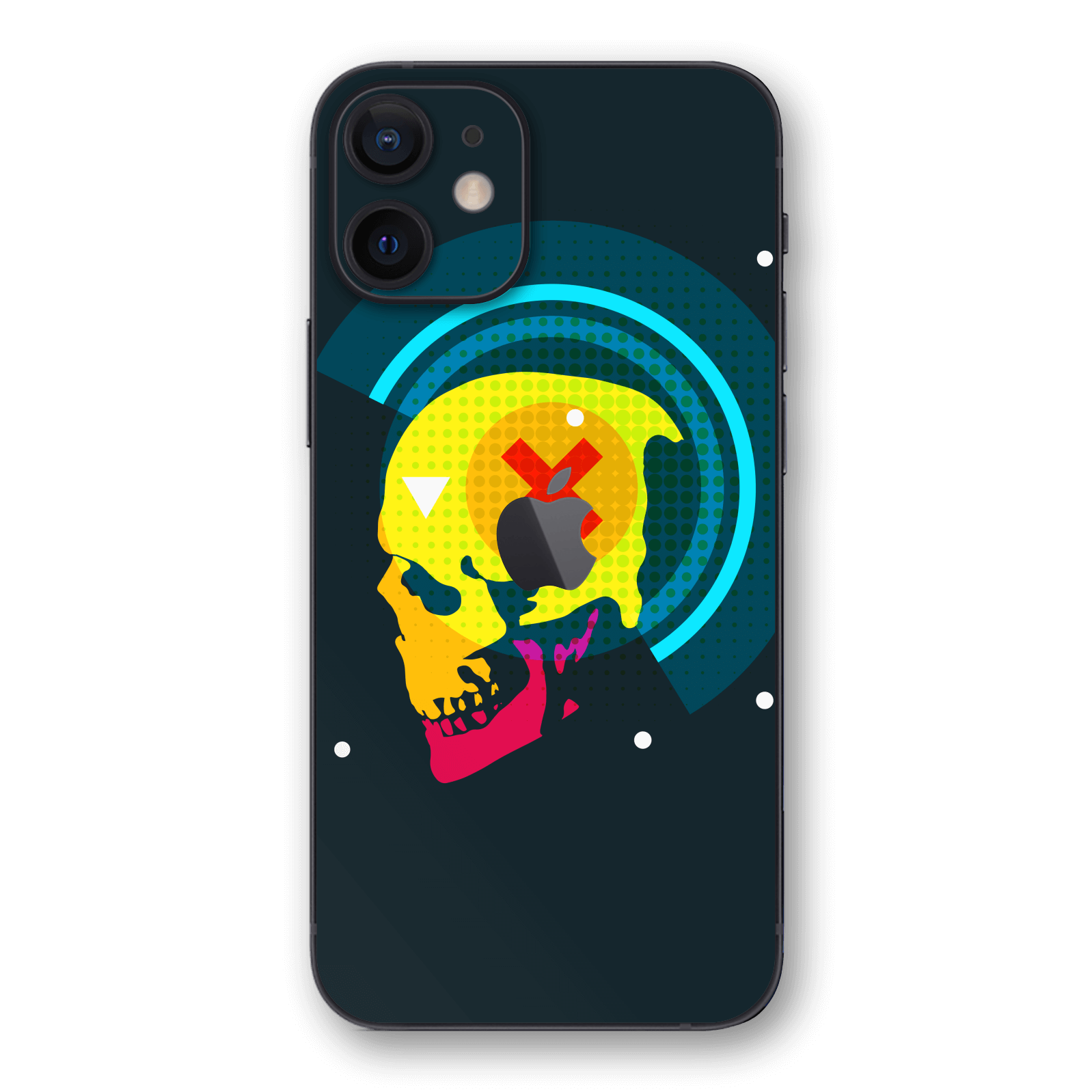 iPhone 12 Prussian-Blue SKULL Skin, Wrap, Decal – Qskinz™
