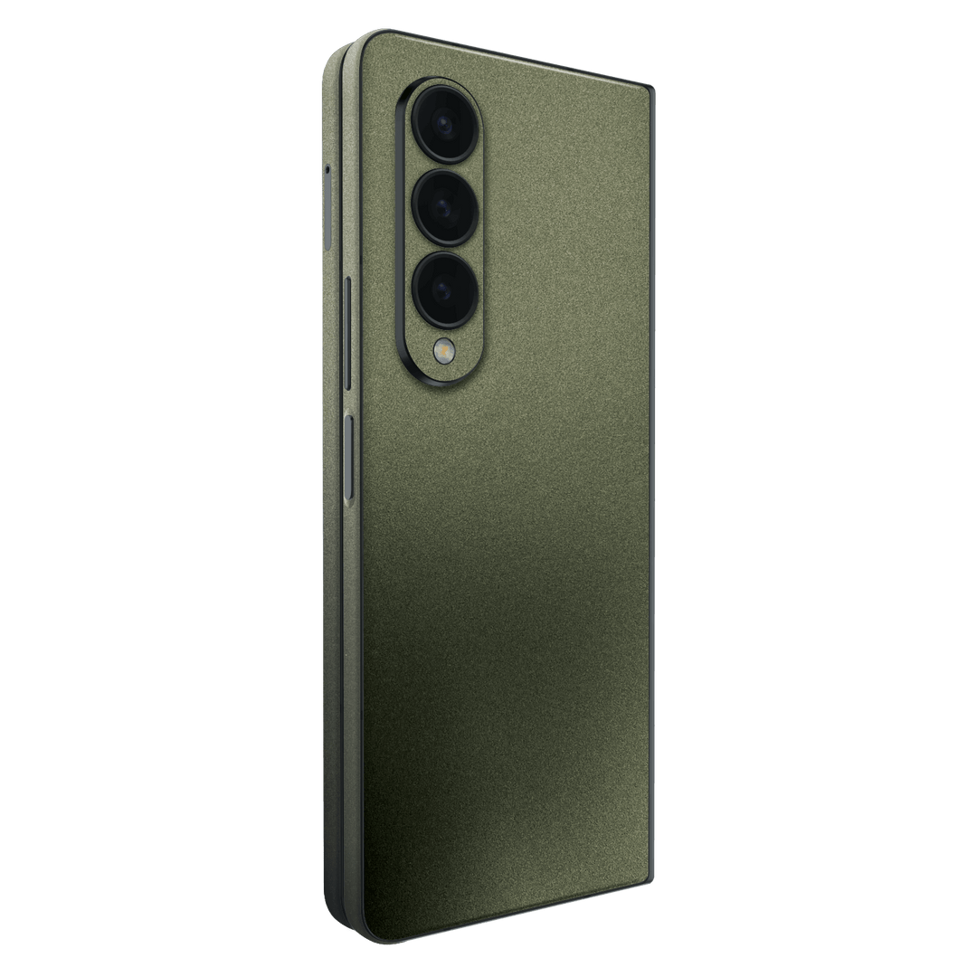 Samsung Galaxy Z Fold 4 (2022) Military Green Metallic Skin Wrap Sticker Decal Cover Protector by EasySkinz | EasySkinz.com