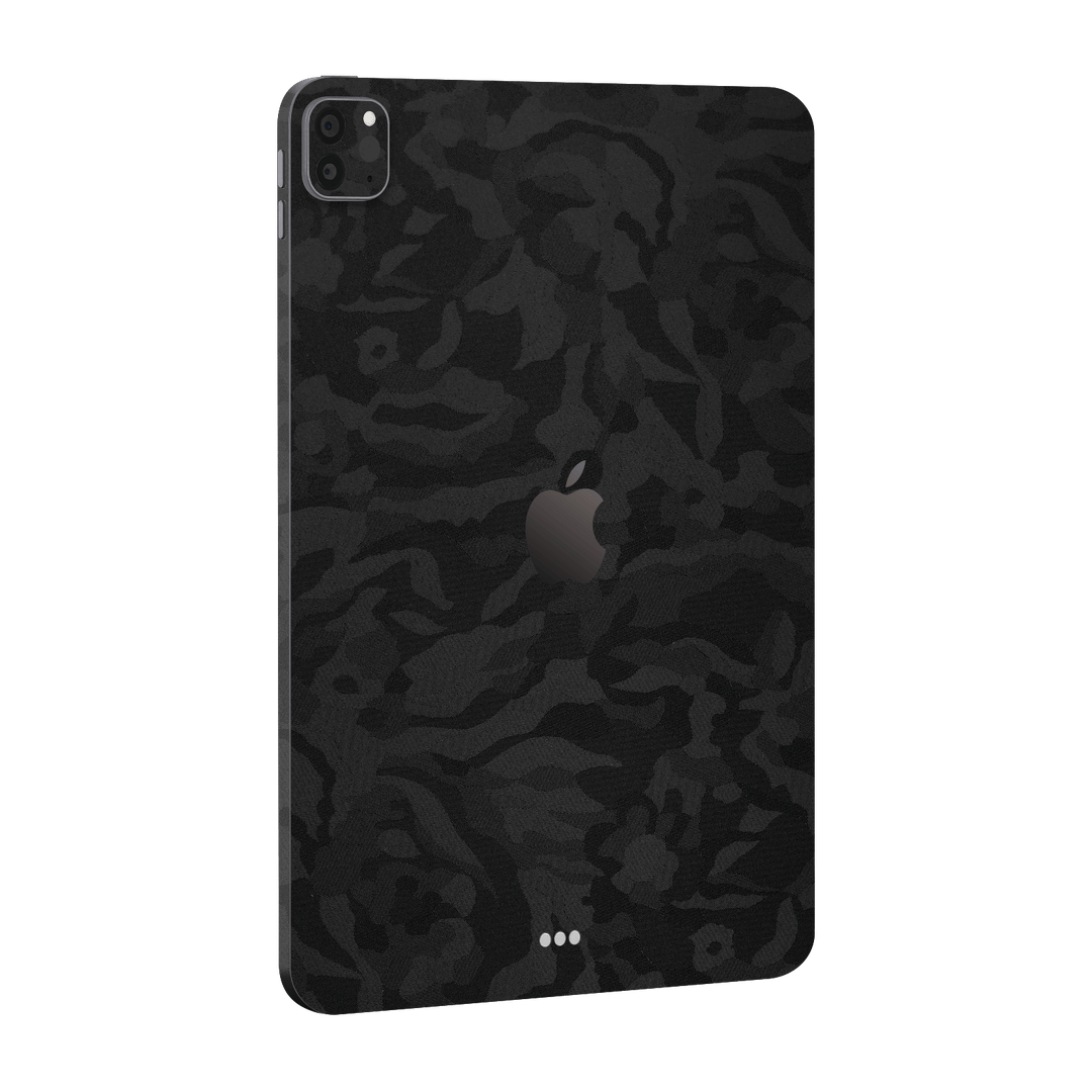 iPad PRO 12.9” (M2, 2022) Luxuria Black 3D Textured Camo Camouflage Skin Wrap Sticker Decal Cover Protector by EasySkinz | EasySkinz.com
