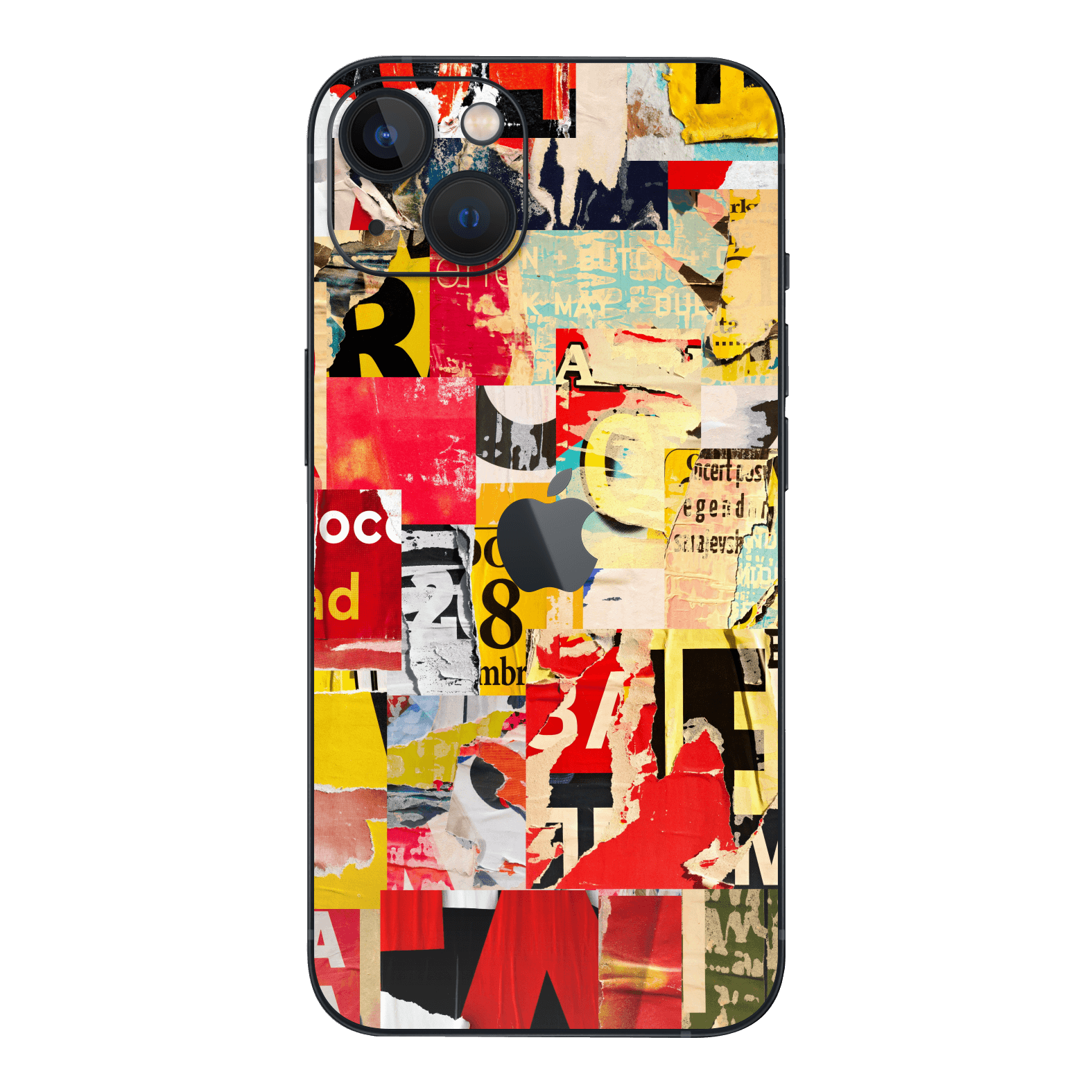 iPhone 13 mini Retro Paper Collage Skin, Wrap – Qskinz™