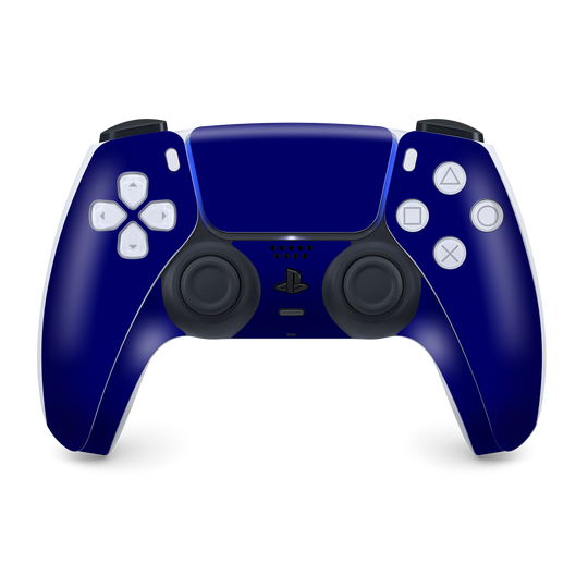 PS5 Playstation 5 DualSense Wireless Controller Skin - Gloss Glossy Royal Blue Skin Wrap Decal Cover Protector by EasySkinz | EasySkinz.com