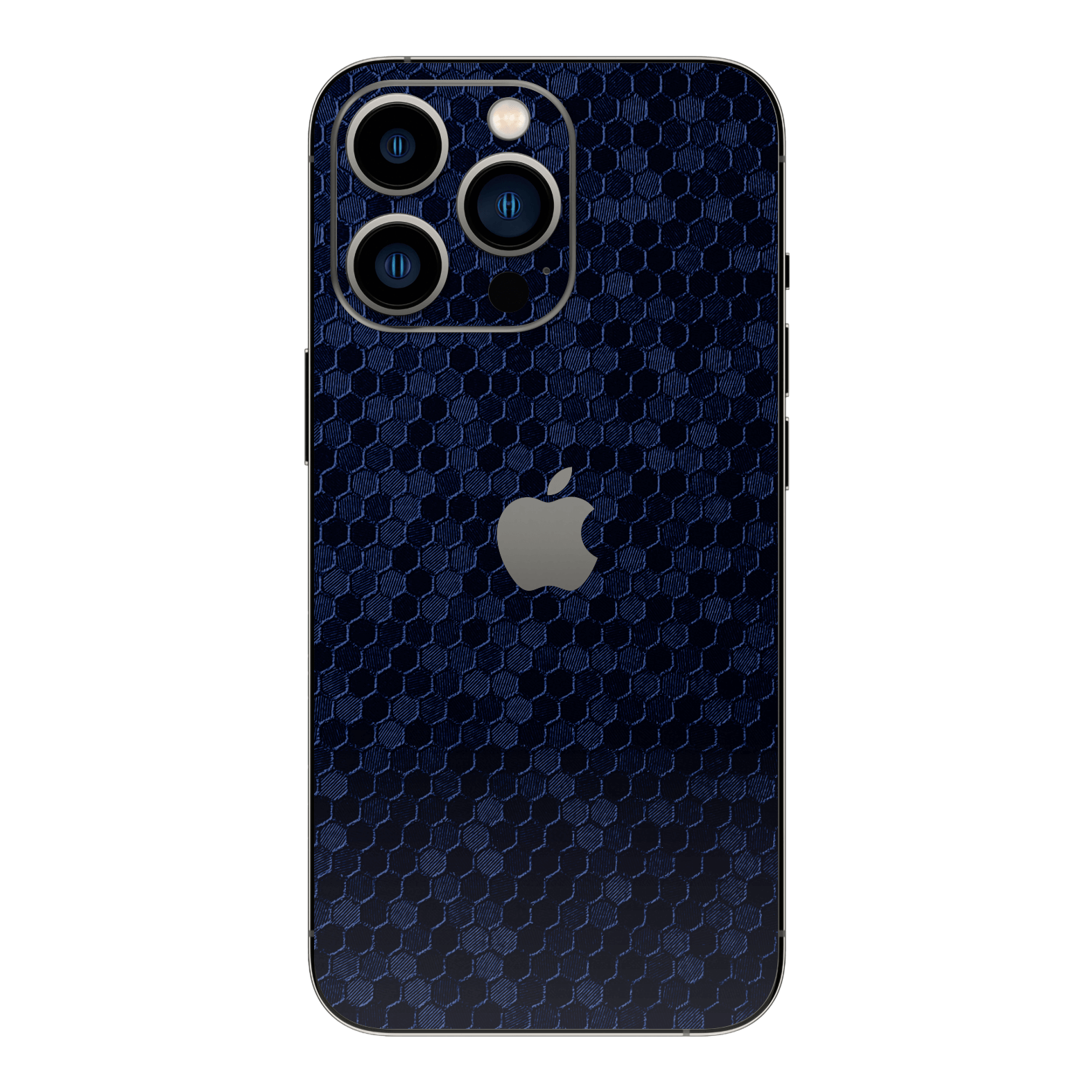 iPhone 14 PRO Navy Blue HONEYCOMB Skin, Wrap - Main Image