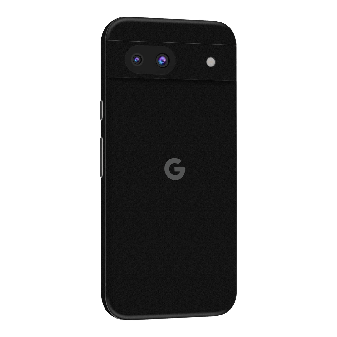 Google Pixel 8a Luxuria Raven Black Matt 3D Textured Skin Wrap Sticker Decal Cover Protector by QSKINZ | qskinz.com