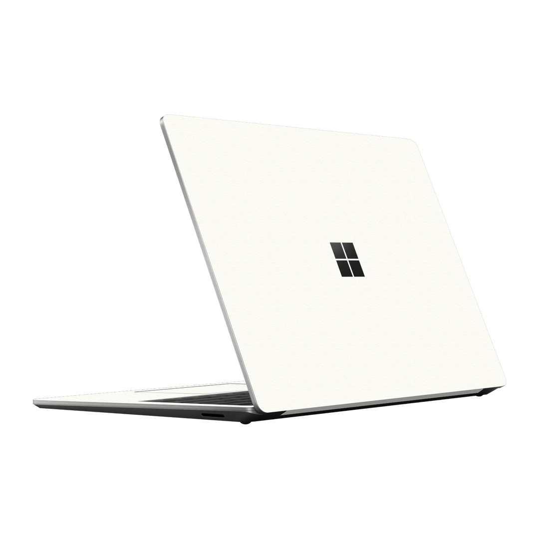Microsoft Surface Laptop 5, 13.5” Luxuria Daisy White Matt 3D Textured Skin Wrap Sticker Decal Cover Protector by EasySkinz | EasySkinz.com