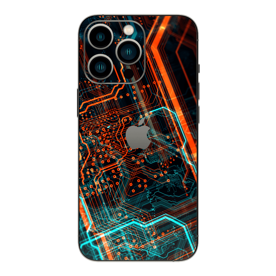iPhone 15 PRO SIGNATURE NEON PCB Board Skin - Premium Protective Skin Wrap Sticker Decal Cover by QSKINZ | Qskinz.com