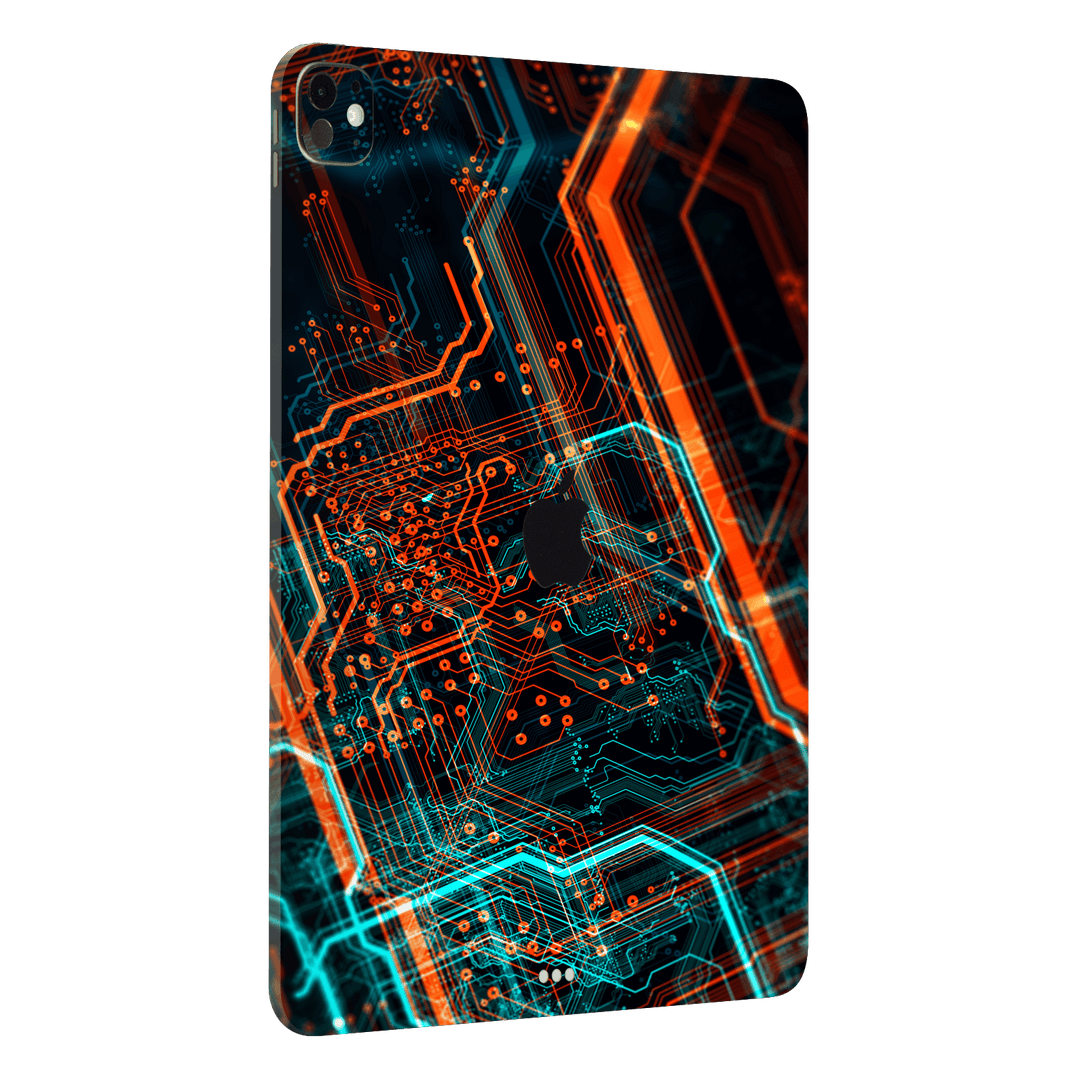 iPad Pro 11” (M4) Print Printed Custom SIGNATURE NEON PCB Board Skin Wrap Sticker Decal Cover Protector by QSKINZ | qskinz.com