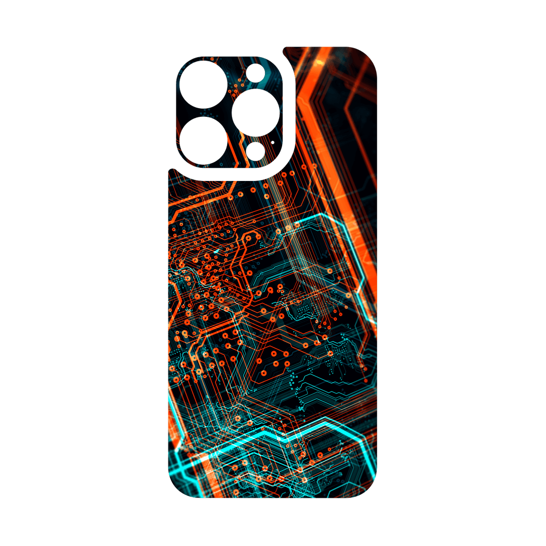 iPhone 15 Pro MAX Qcaze - SIGNATURE NEON PCB Board (Case + Skin Kit)