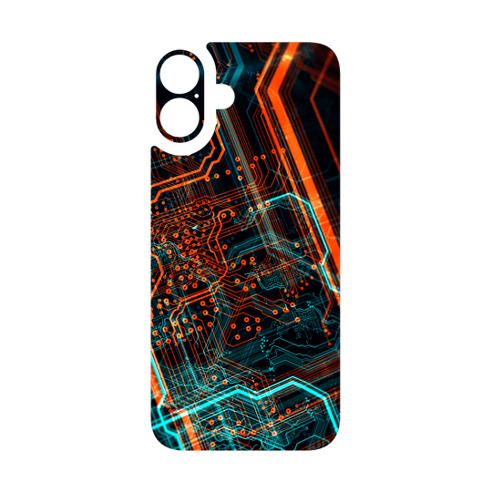 iPhone 16 Plus Qcaze - SIGNATURE NEON PCB Board (Case + Skin Kit)