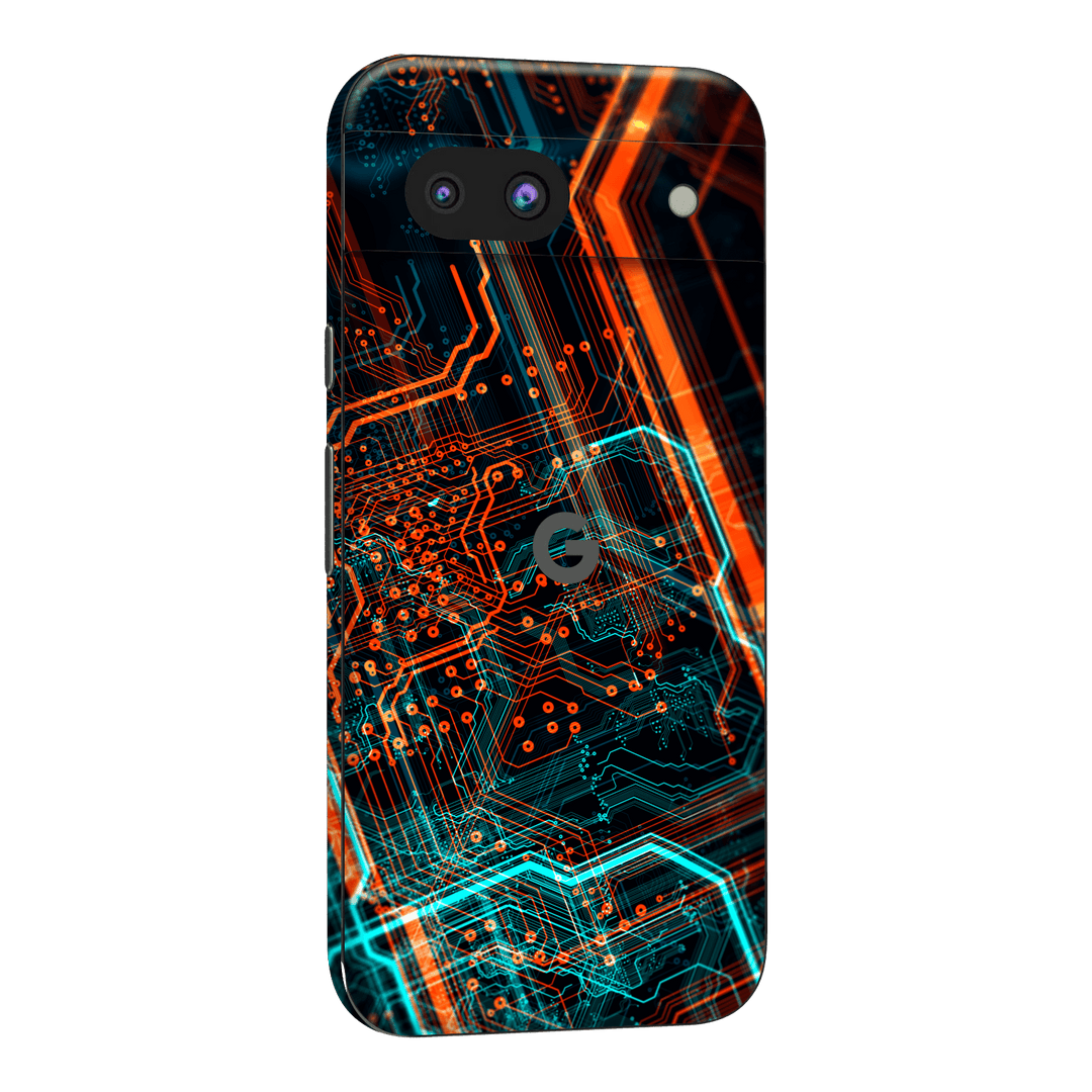 Google Pixel 8a Print Printed Custom SIGNATURE NEON PCB Board Skin Wrap Sticker Decal Cover Protector by QSKINZ | qskinz.com