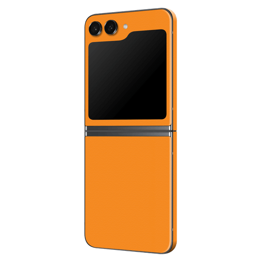 Samsung Galaxy Z Flip 5 (2023) Luxuria Sunrise Orange Matt 3D Textured Skin Wrap Sticker Decal Cover Protector by EasySkinz | EasySkinz.com