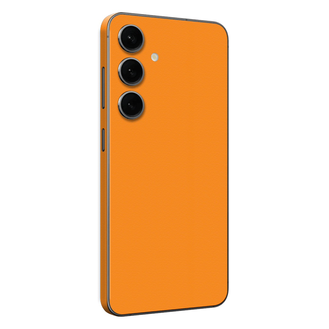 Samsung Galaxy S24+ PLUS Luxuria Sunrise Orange Matt 3D Textured Skin Wrap Sticker Decal Cover Protector by EasySkinz | EasySkinz.com