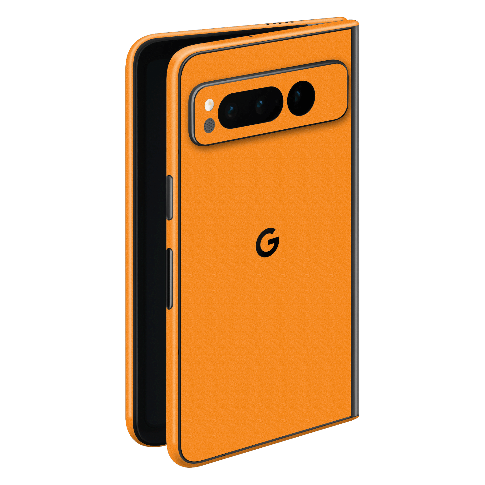 Google Pixel FOLD (2023) Luxuria Sunrise Orange Matt 3D Textured Skin Wrap Sticker Decal Cover Protector by EasySkinz | EasySkinz.com