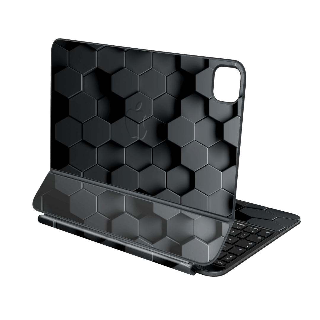 Magic Keyboard for iPad PRO 11” (M4, 2024) Print Printed Custom SIGNATURE Hexagonal Reaction Skin Wrap Sticker Decal Cover Protector by QSKINZ | qskinz.com