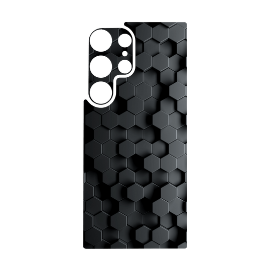 Galaxy S24 ULTRA Qcaze - SIGNATURE Hexagonal Reaction (Case + Skin Kit)