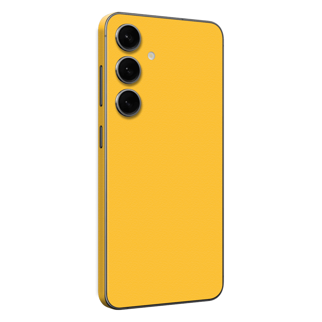 Samsung Galaxy S24+ PLUS Luxuria Tuscany Yellow Matt 3D Textured Skin Wrap Sticker Decal Cover Protector by EasySkinz | EasySkinz.com