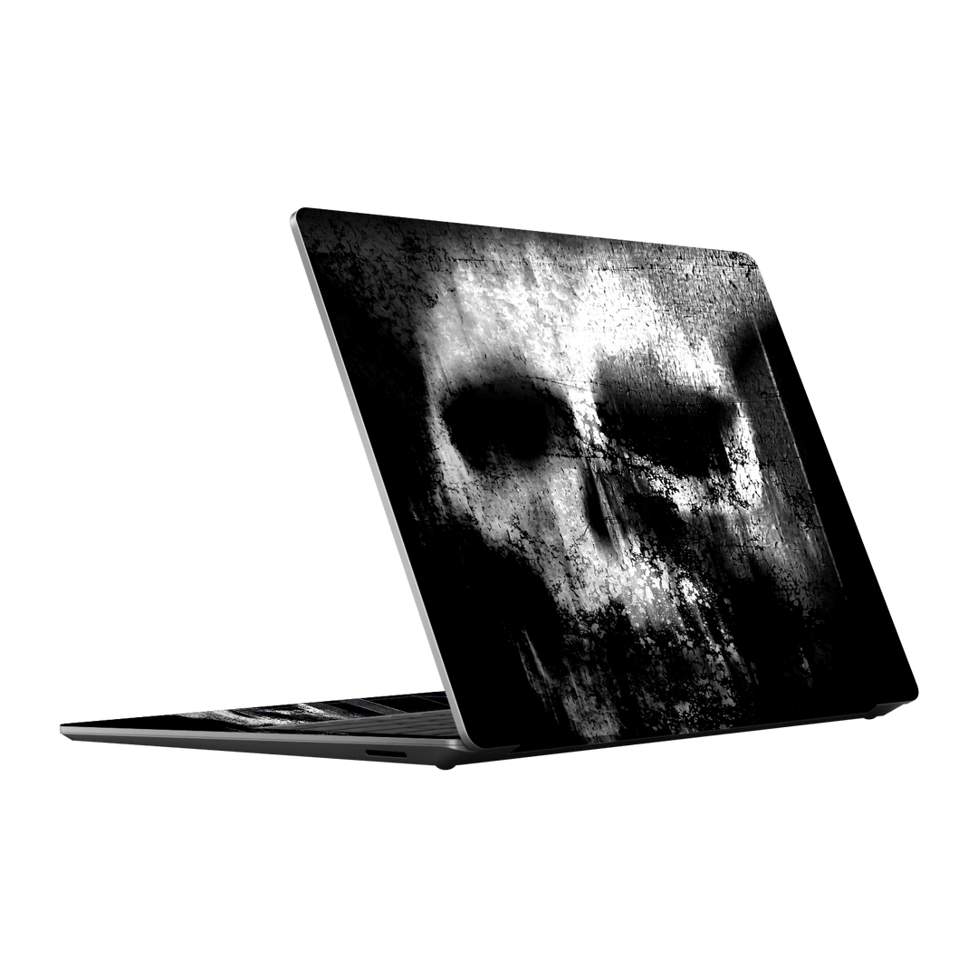 Microsoft Surface Laptop 5, 13.5” Print Printed Custom SIGNATURE Horror Black & White SKULL Skin, Wrap, Decal, Protector, Cover by EasySkinz | EasySkinz.com