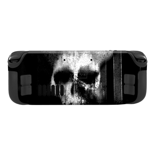 Steam Deck OLED Print Printed Custom SIGNATURE Horror Black & White SKULL Skin, Wrap, Decal, Protector, Cover by EasySkinz | EasySkinz.com