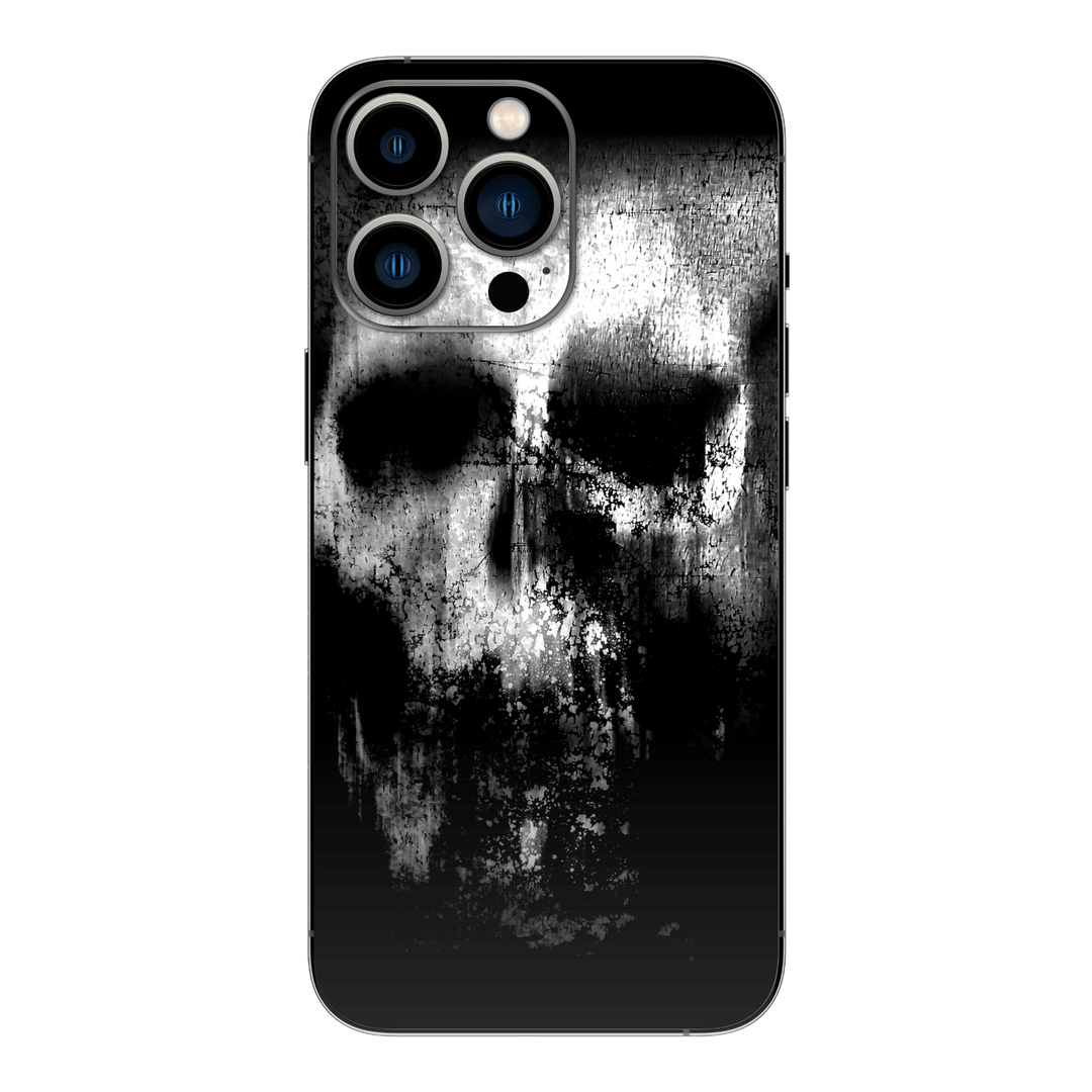 iPhone 15 PRO SIGNATURE Horror Black & White SKULL Skin - Premium Protective Skin Wrap Sticker Decal Cover by QSKINZ | Qskinz.com