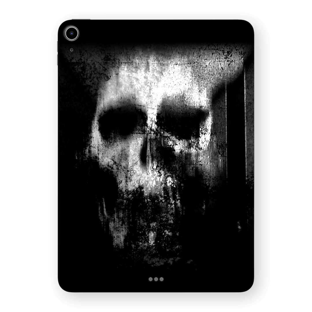 iPad Air 11” (M2) Print Printed Custom SIGNATURE Horror Black & White SKULL Skin, Wrap, Decal, Protector, Cover by QSKINZ | qskinz.com