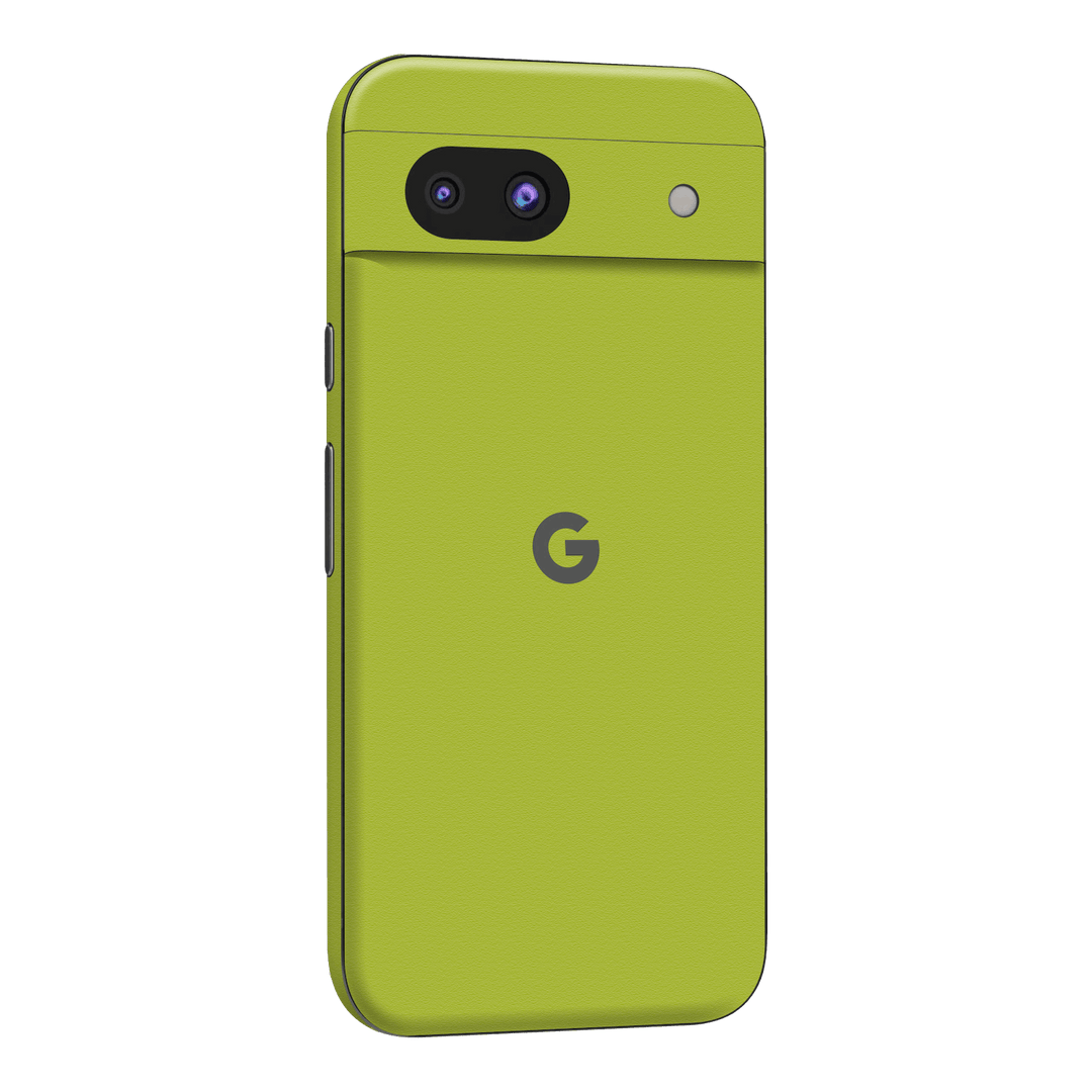 Google Pixel 8a Luxuria Lime Green Matt 3D Textured Skin Wrap Sticker Decal Cover Protector by QSKINZ | qskinz.com