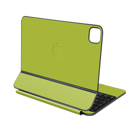 Magic Keyboard for iPad PRO 11” (M4, 2024) Luxuria Lime Green Matt 3D Textured Skin Wrap Sticker Decal Cover Protector by QSKINZ | qskinz.com