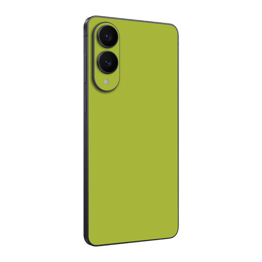 Samsung Galaxy S25 EDGE Luxuria Lime Green Matt 3D Textured Skin Wrap Sticker Decal Cover Protector by QSKINZ | qskinz.com
