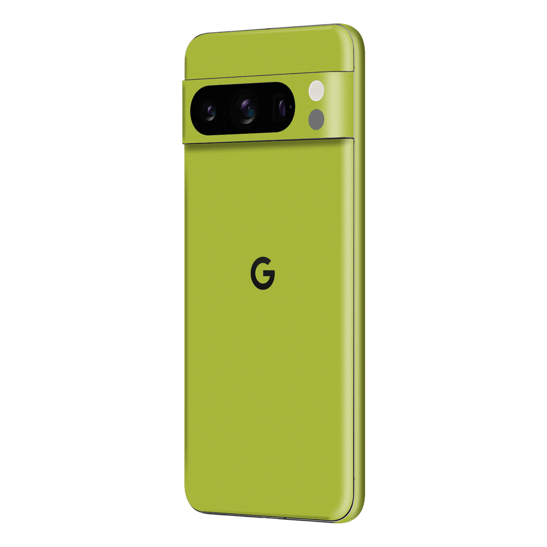 Google Pixel 8 PRO (2023) Luxuria Lime Green Matt 3D Textured Skin Wrap Sticker Decal Cover Protector by EasySkinz | EasySkinz.com