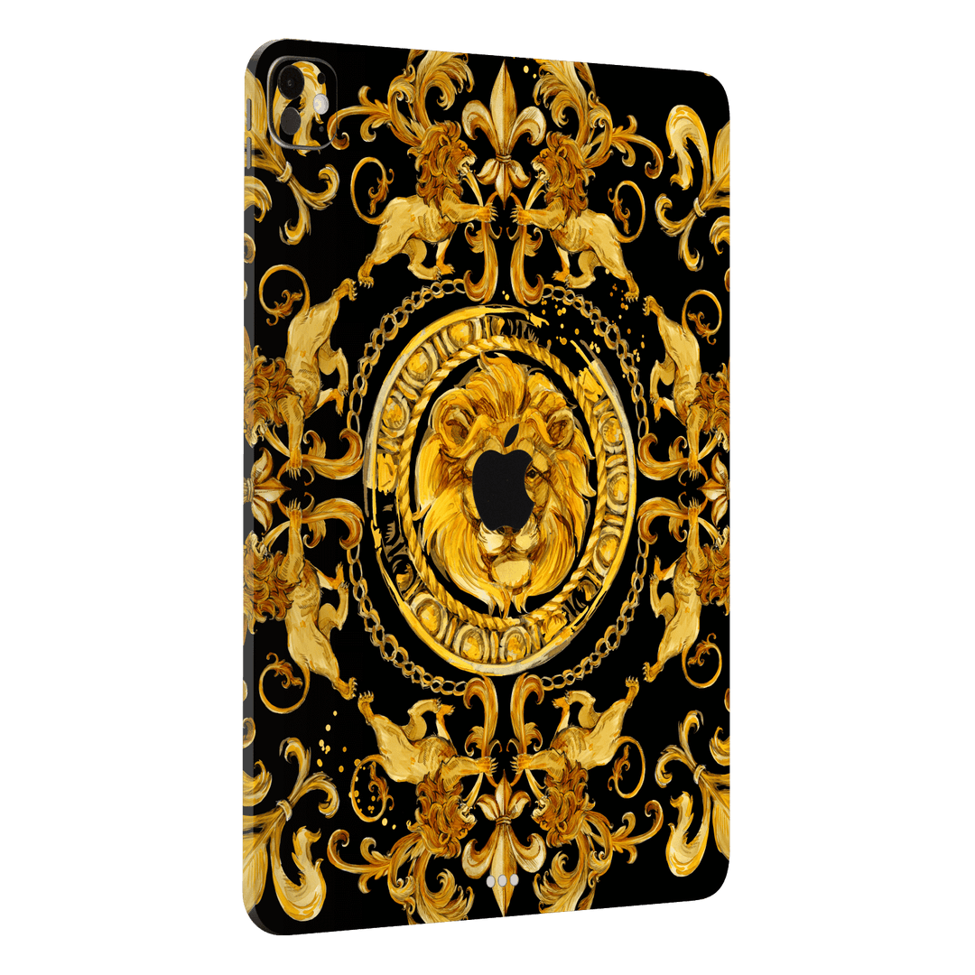 iPad PRO 13" (M4) Print Printed Custom SIGNATURE Baroque Gold Ornaments Skin Wrap Sticker Decal Cover Protector by QSKINZ | qskinz.com