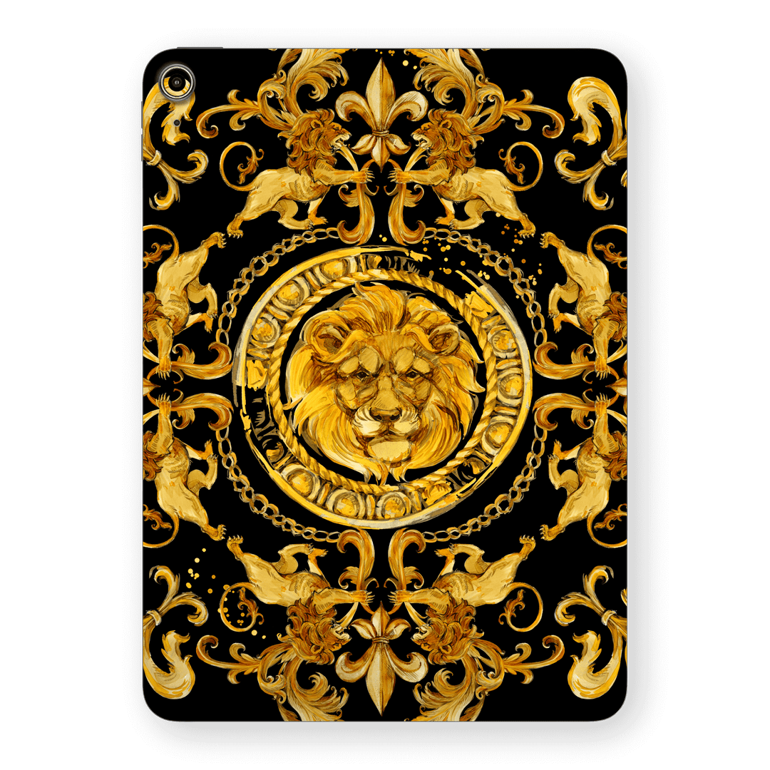 iPad 10.9” (10th Gen, 2022) Print Printed Custom SIGNATURE Baroque Gold Ornaments Skin Wrap Sticker Decal Cover Protector by EasySkinz | EasySkinz.com