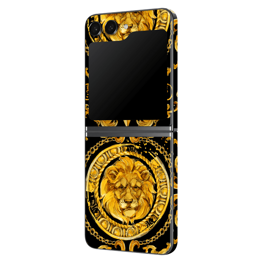 Samsung Galaxy Z Flip 5 (2023) Print Printed Custom SIGNATURE Baroque Gold Ornaments Skin Wrap Sticker Decal Cover Protector by EasySkinz | EasySkinz.com