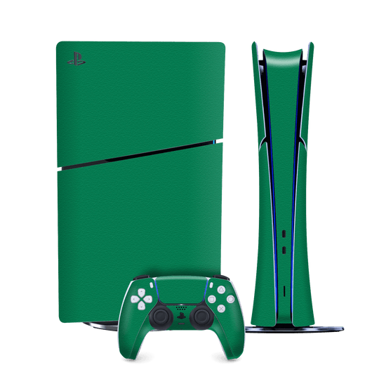 PS5 SLIM DIGITAL EDITION (PlayStation 5 SLIM) Luxuria Veronese Green 3D Textured Skin Wrap Sticker Decal Cover Protector by QSKINZ | qskinz.com