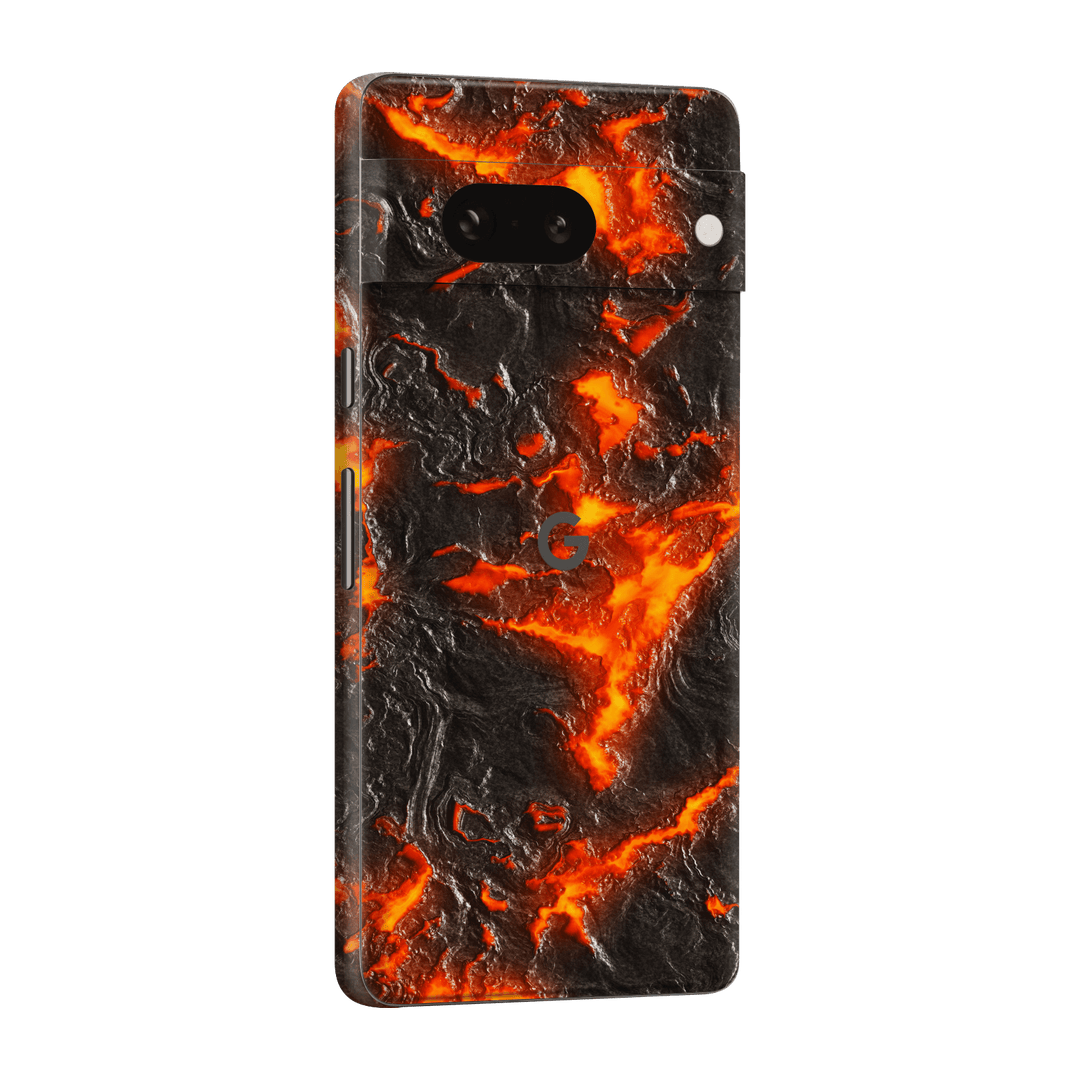 Google Pixel 7a (2023) Print Printed Custom SIGNATURE Magma Lava Skin Wrap Sticker Decal Cover Protector by EasySkinz | EasySkinz.com