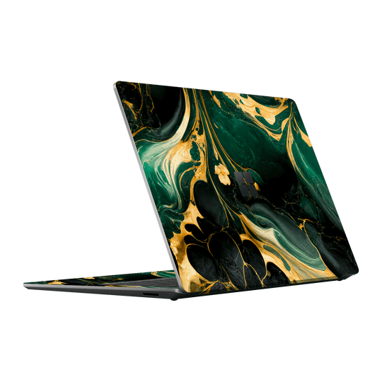 Surface Laptop 3, 13.5”  SIGNATURE AGATE GEODE Royal Green-Gold Skin