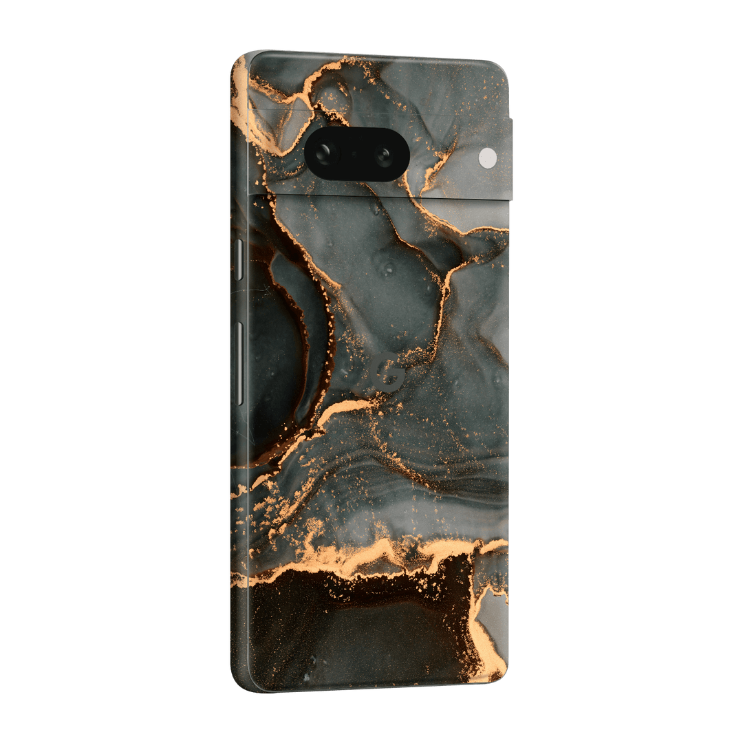 Google Pixel 7a (2023) Print Printed Custom SIGNATURE AGATE GEODE Deep Forest Skin, Wrap, Decal, Protector, Cover by EasySkinz | EasySkinz.com